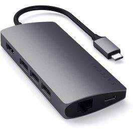 Satechi - Hub - TYPE-C Multi-Port Adapter 4K Ethernet v2 - Space Gray