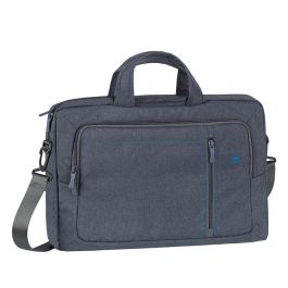 RivaCase 7530 Laptop Canvas shoulder bag 15.6" / 6 - Grey