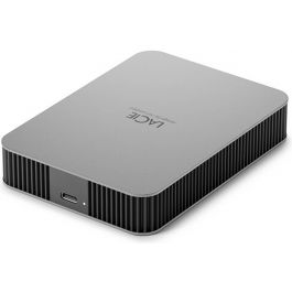 LaCie 1TB USB 3.2 Gen 1 Type-C,, Sleek Metalic Design Mobile Drive, Moon Silver